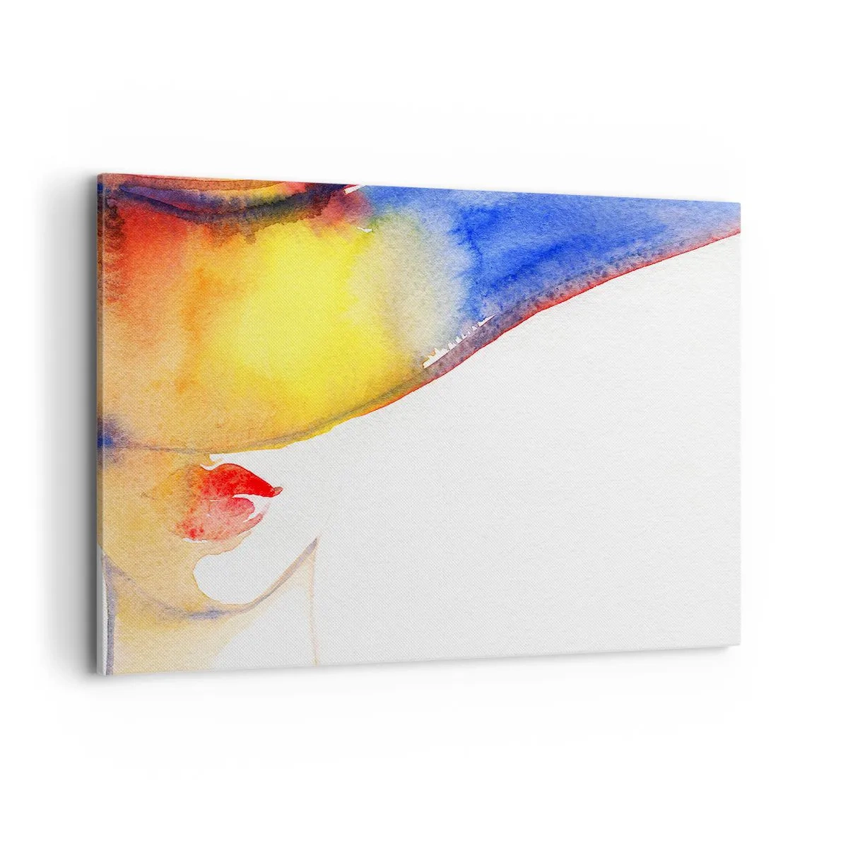 Canvastavla - Bild på duk - Damporträtt    - 100x70 cm