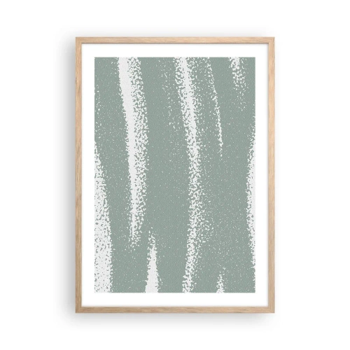 Affisch i ram av ljusek - Abstraktion i vinterstämning - 50x70 cm