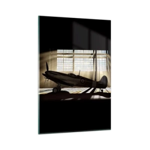 Glastavla - Bild på glas - Kämpens vila - 80x120 cm