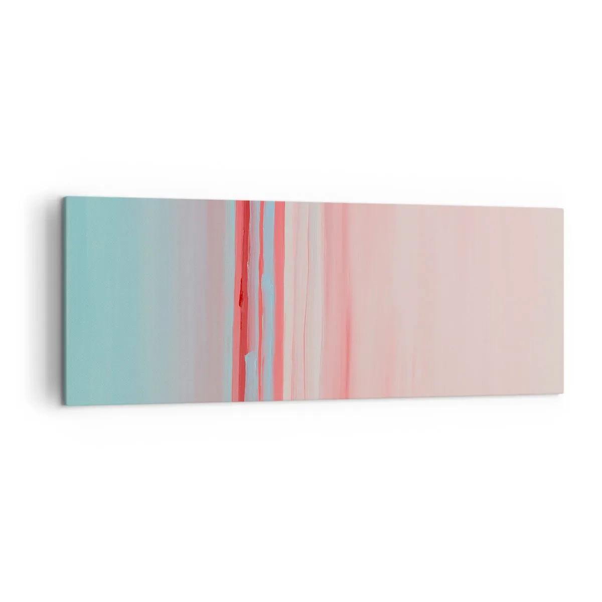 Canvastavla - Bild på duk - Abstraktion i gryningen - 140x50 cm