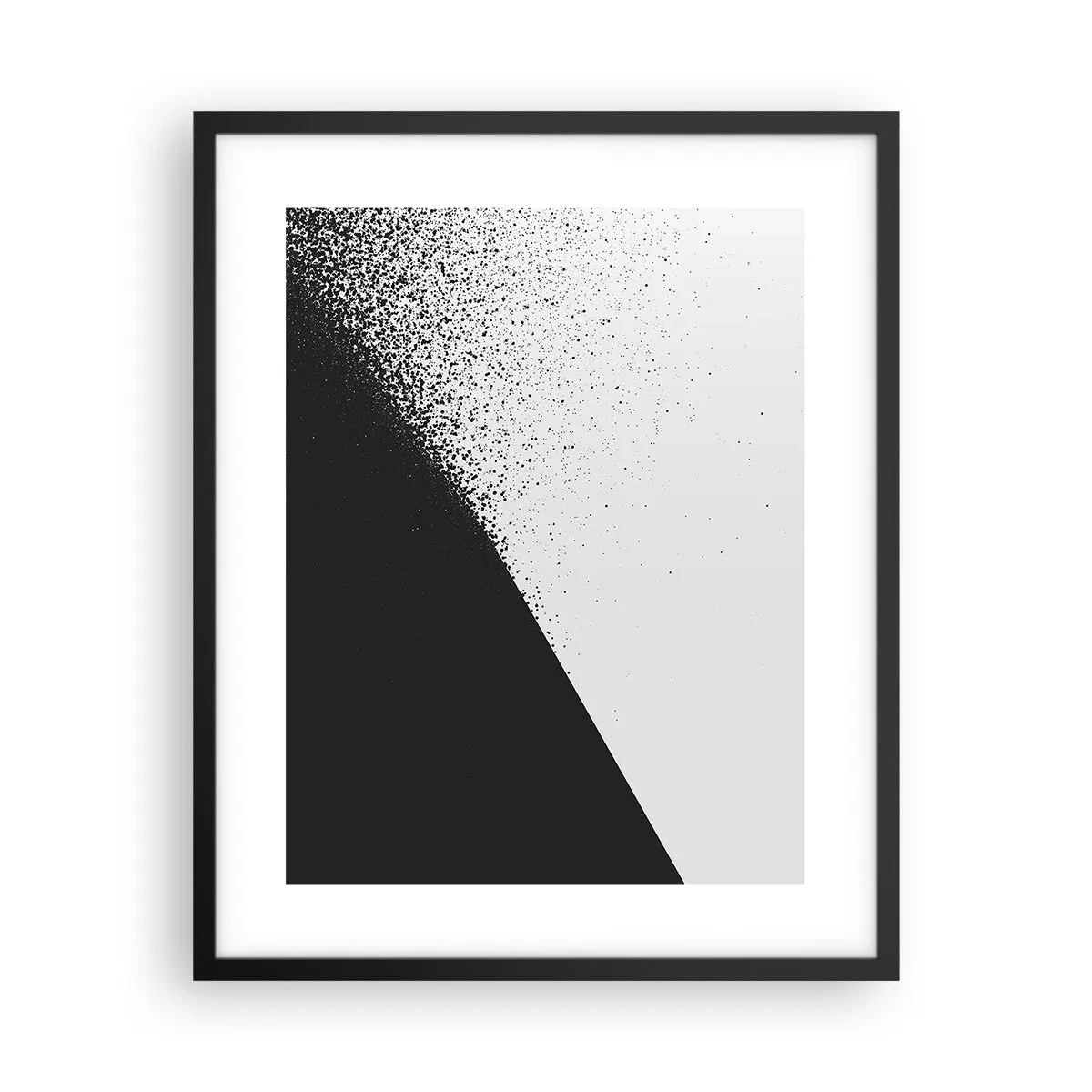 Affisch i svart ram - Snabbare, mer - 40x50 cm