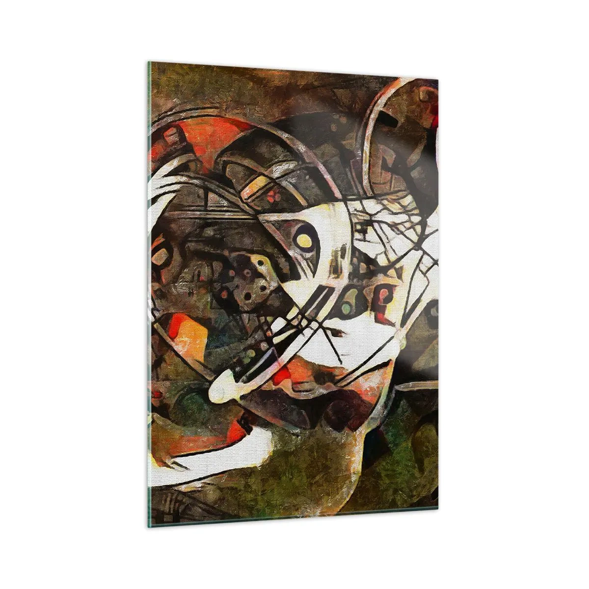 Glastavla - Bild på glas - Hör du rörelse? - 50x70 cm