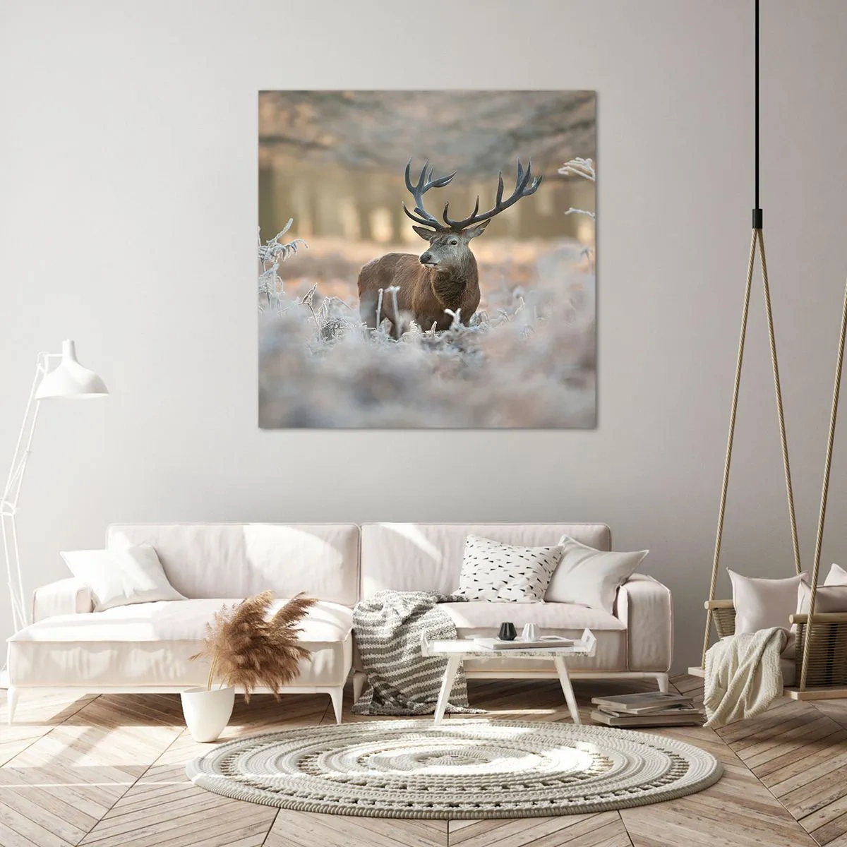 Canvastavla - Bild på duk - Uppfriskande morgon - 60x60 cm