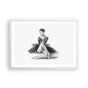 Affisch i vit ram - Förtrollad av dansen - 70x50 cm