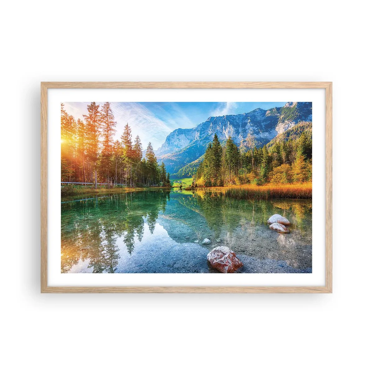 Affisch i ram av ljusek - Höstens mildhet - 70x50 cm