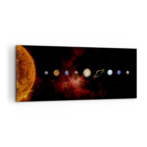 Canvastavla - Bild på duk - Vårt grannskap - 100x40 cm