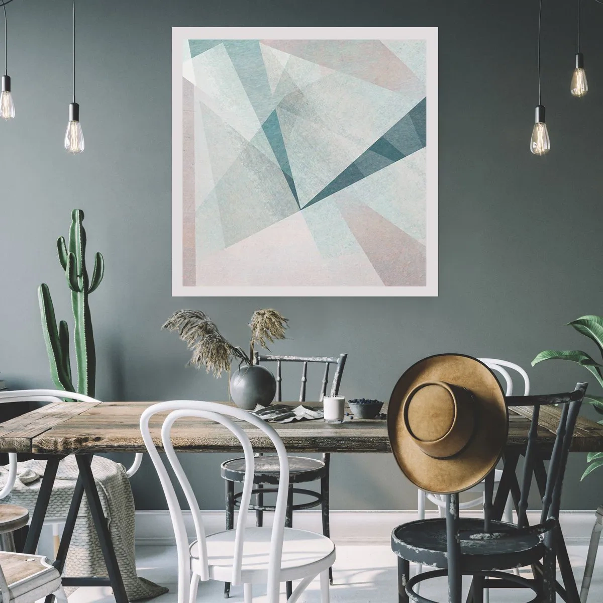 Affisch - Lugnt trots dynamiskt - 60x60 cm