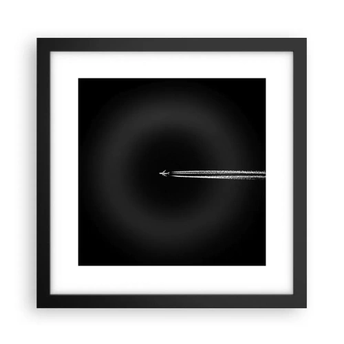 Affisch i svart ram - I en annan dimension - 30x30 cm