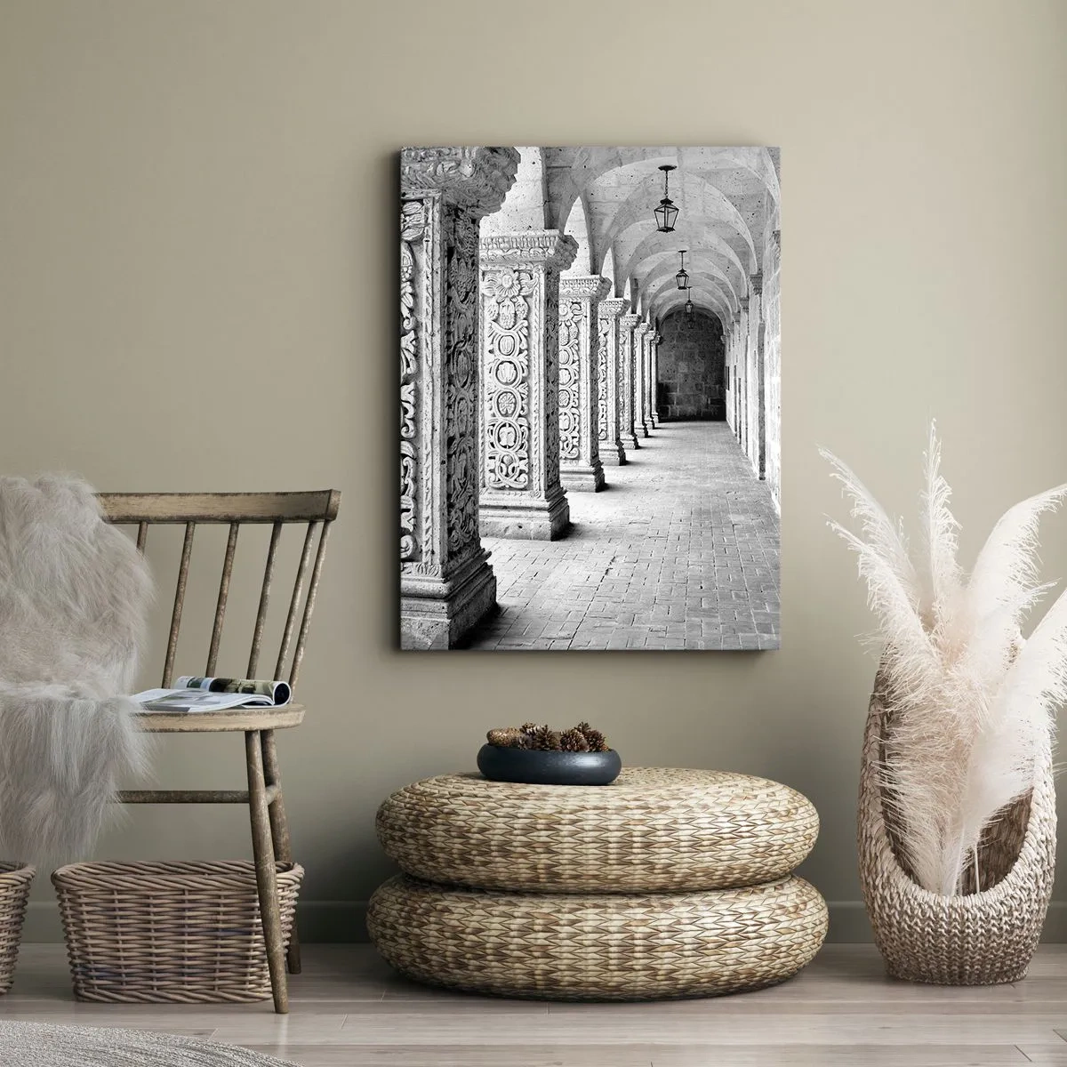 Canvastavla - Bild på duk - Och vart tar det vägen? - 45x80 cm