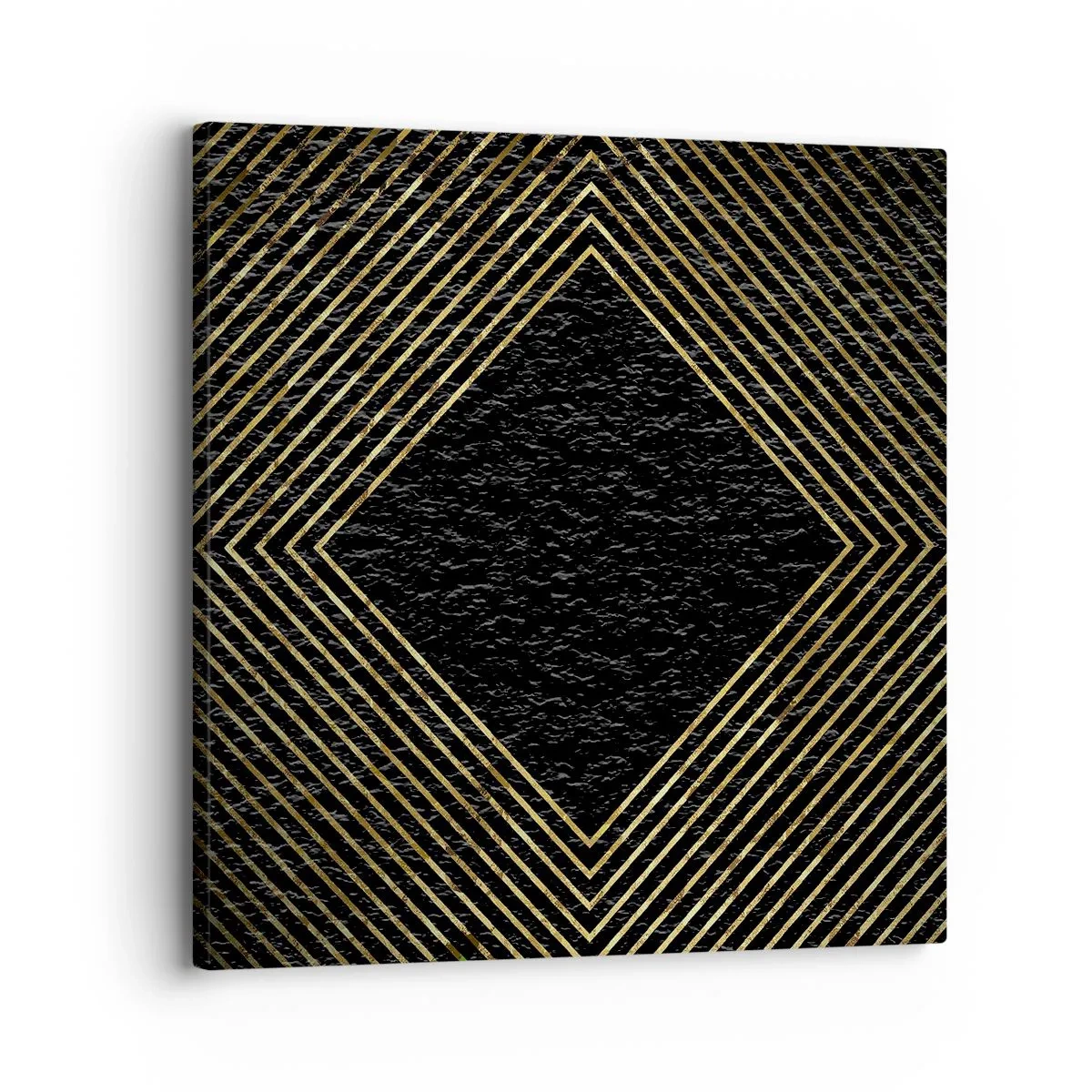 Canvastavla - Bild på duk - Geometri i glamourstil - 30x30 cm