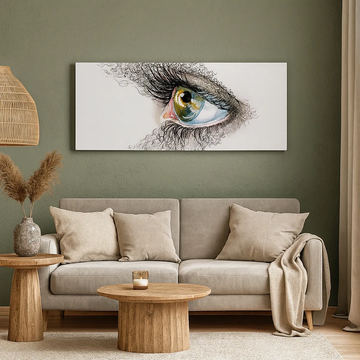 Canvastavla - Bild på duk - Titta rakt in i själen - 30x30 cm