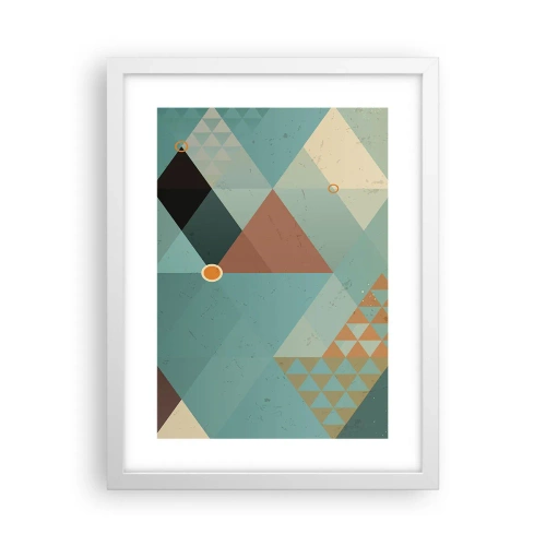 Affisch i vit ram - Mångfaldens enighet, enighetens mångfald - 30x40 cm