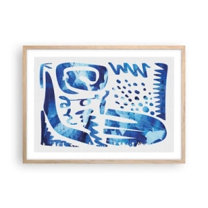 Affisch i ram av ljusek - Tillbaka till rötterna - 70x50 cm