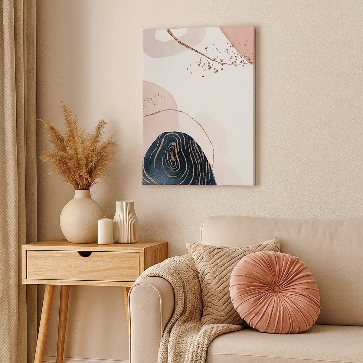 Canvastavla - Bild på duk - Allt flyter - 50x70 cm