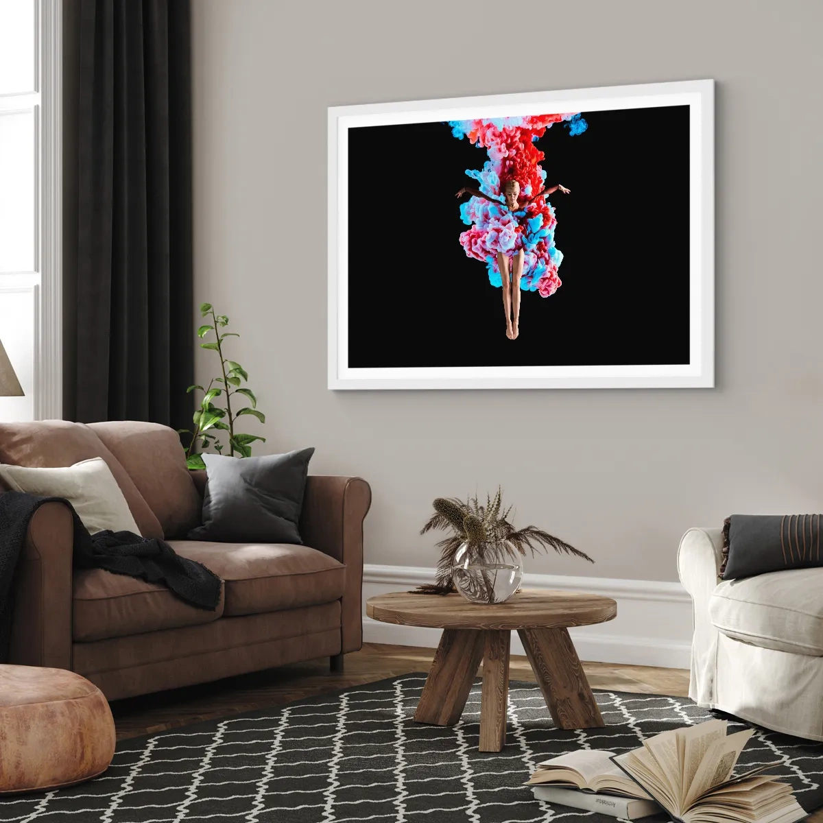 Affisch i vit ram - Fullt blommande - 91x61 cm