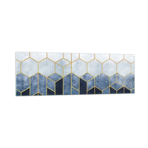 Glastavla - Bild på glas - Komposition i synkoprytm - 160x50 cm