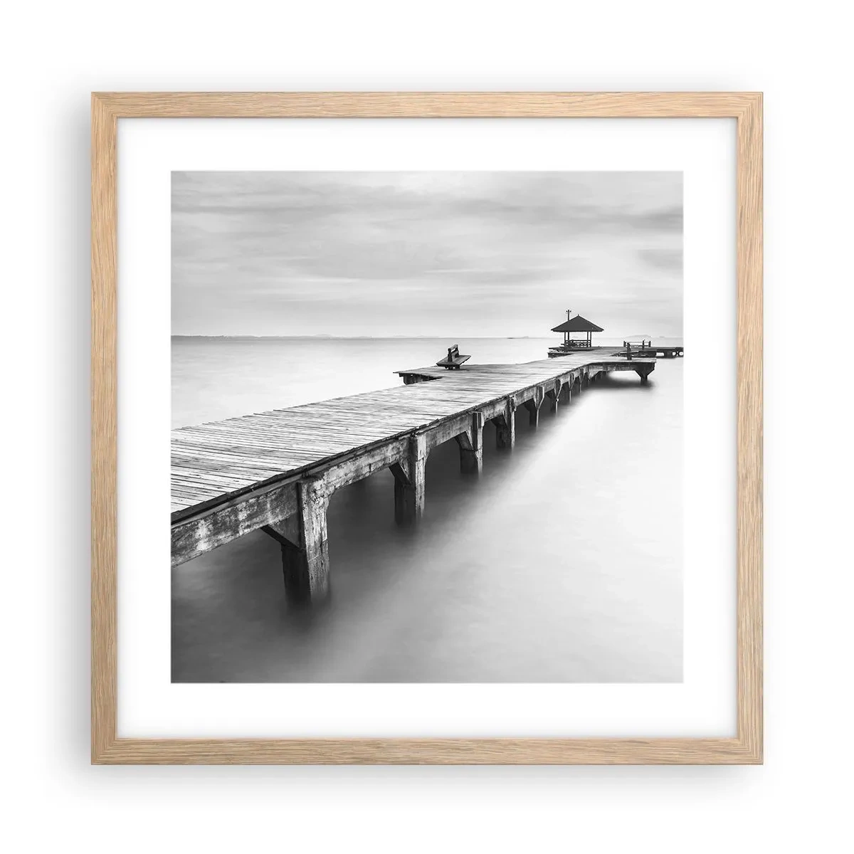 Affisch i ram av ljusek - Ut i det oändliga - 40x40 cm