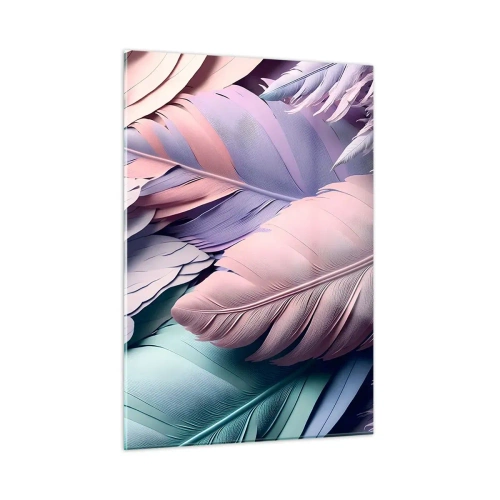 Glastavla - Bild på glas - Fågelstil - 50x70 cm