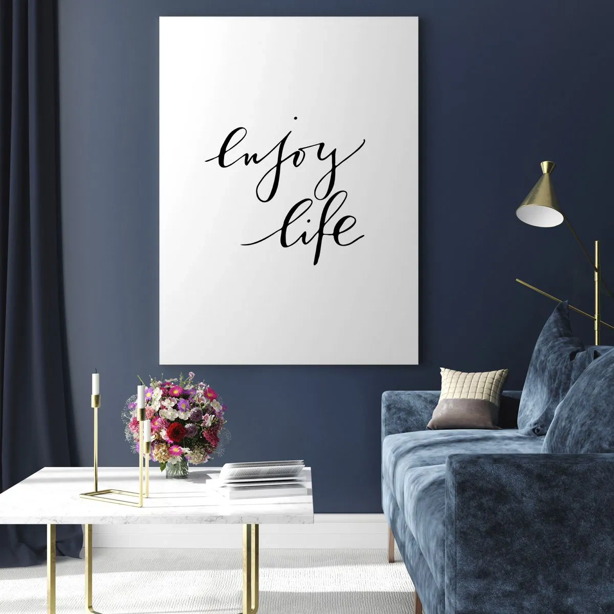 Glastavla - Bild på glas - Ingenting att tillägga… - 70x100 cm