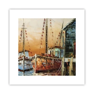 Affisch - Lugn hemresa - 30x30 cm