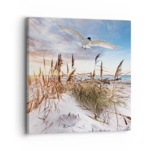 Canvastavla - Bild på duk - Vind från havet - 30x30 cm