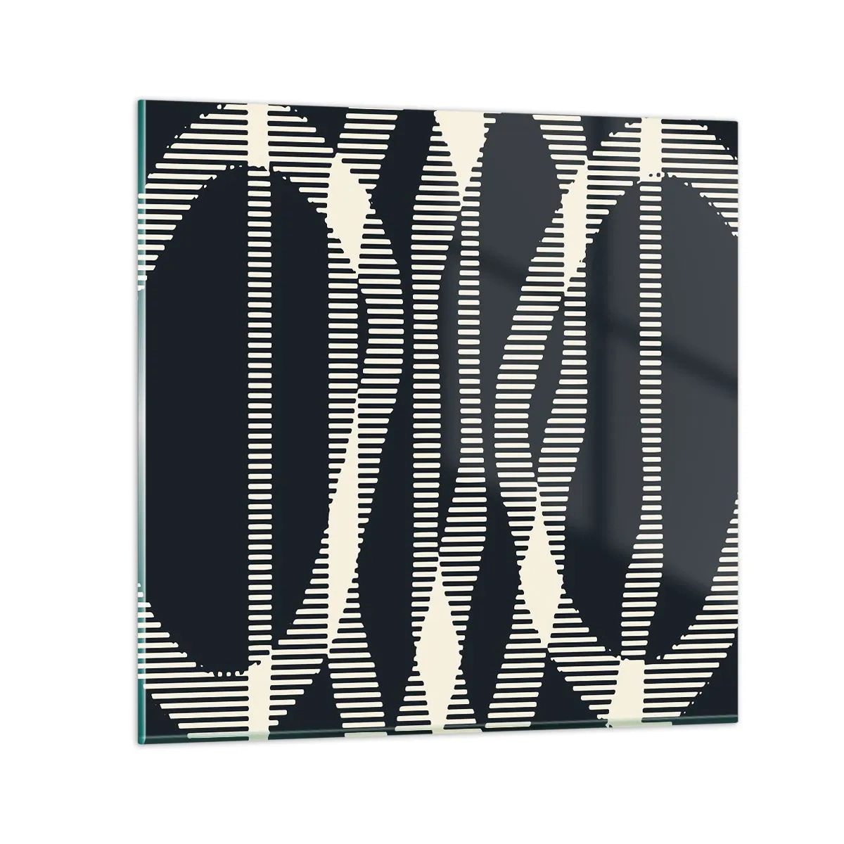 Glastavla - Bild på glas - Försök att bryta mörkret - 70x70 cm