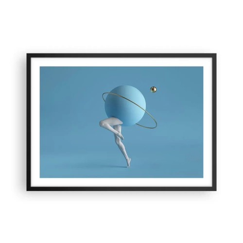 Affisch i svart ram - Och planeterna blir galna - 70x50 cm