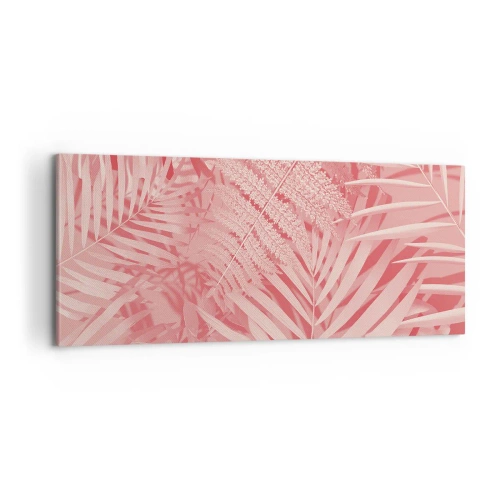 Canvastavla - Bild på duk - Rosa koncept - 100x40 cm