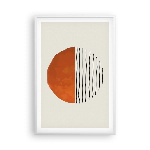 Affisch i vit ram - I japansk stämning - 61x91 cm