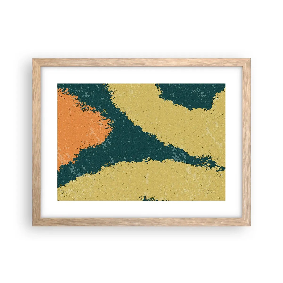 Affisch i ram av ljusek - Abstraktion - i slow motion - 40x30 cm