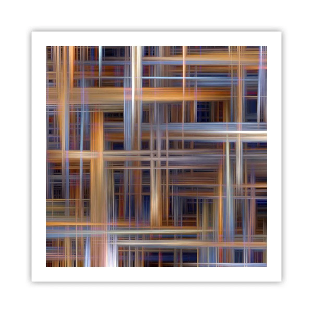 Affisch - Vävd av ljus - 60x60 cm