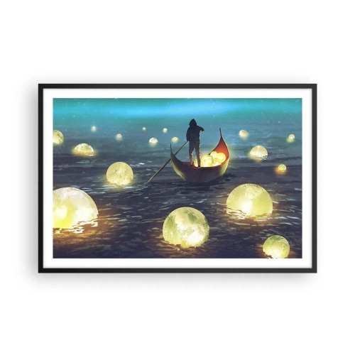 Affisch i svart ram - Saker som filosoferna inte drömt om - 91x61 cm