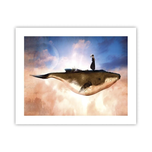 Affisch - Överrealistisk resa - 50x40 cm