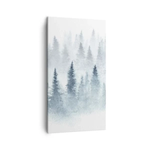Canvastavla - Bild på duk - Insvepta i dimma - 45x80 cm