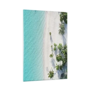 Glastavla - Bild på glas - Semester i paradiset - 80x120 cm