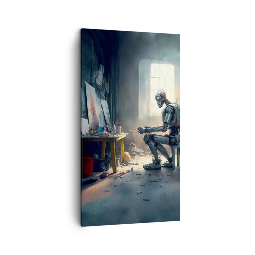 Canvastavla - Bild på duk - Den skapande handlingen - 45x80 cm
