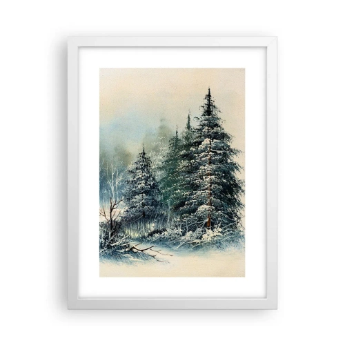 Affisch i vit ram - Redo för Julen - 30x40 cm