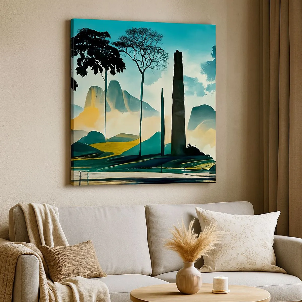 Canvastavla - Bild på duk - Fortfarande högre och högre - 30x30 cm