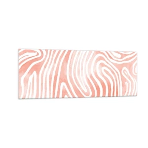 Glastavla - Bild på glas - I en labyrint av koraller - 140x50 cm