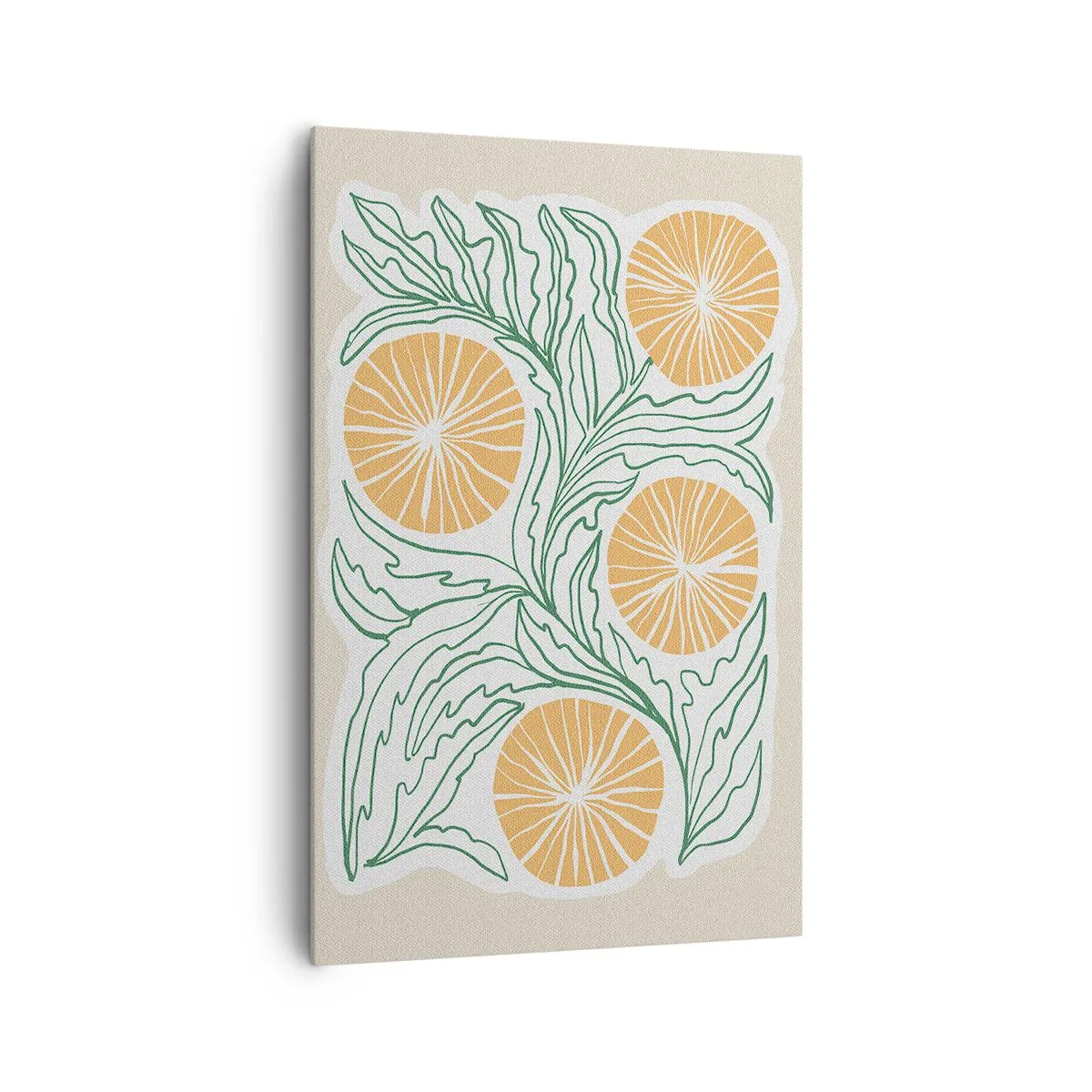 Canvastavla - Bild på duk - Etniskt med en touch av abstraktion - 80x120 cm