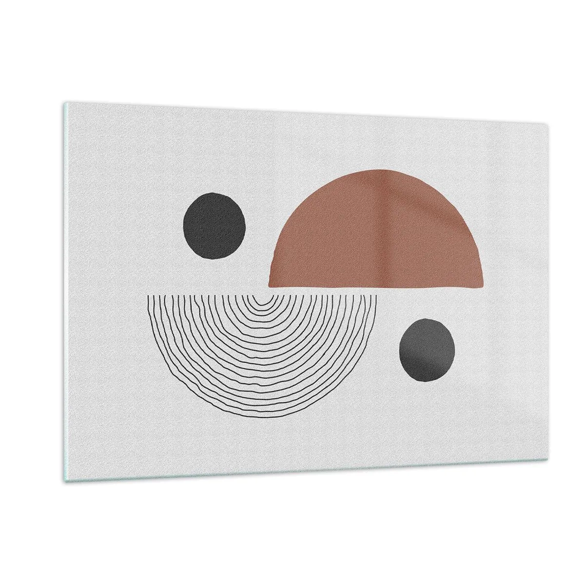 Glastavla - Bild på glas - Hjulets perfektion - 120x80 cm