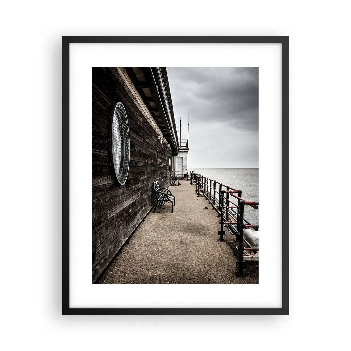 Affisch i svart ram - Tiden har stannat - 40x50 cm