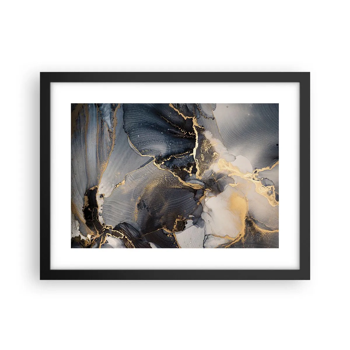 Affisch i svart ram - En stens liv - 40x30 cm