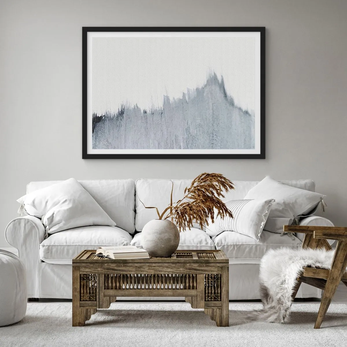 Affisch i svart ram - Mystisk skiva - 50x40 cm