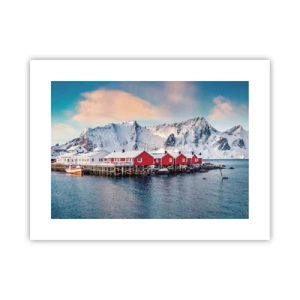 Affisch - Nordligt gömställe - 40x30 cm