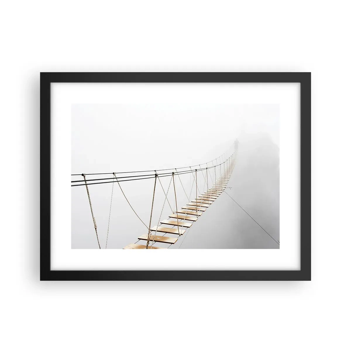 Affisch i svart ram - Vart leder den dig? - 40x30 cm