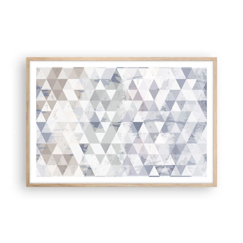 Affisch i ram av ljusek - Trianglar - 91x61 cm