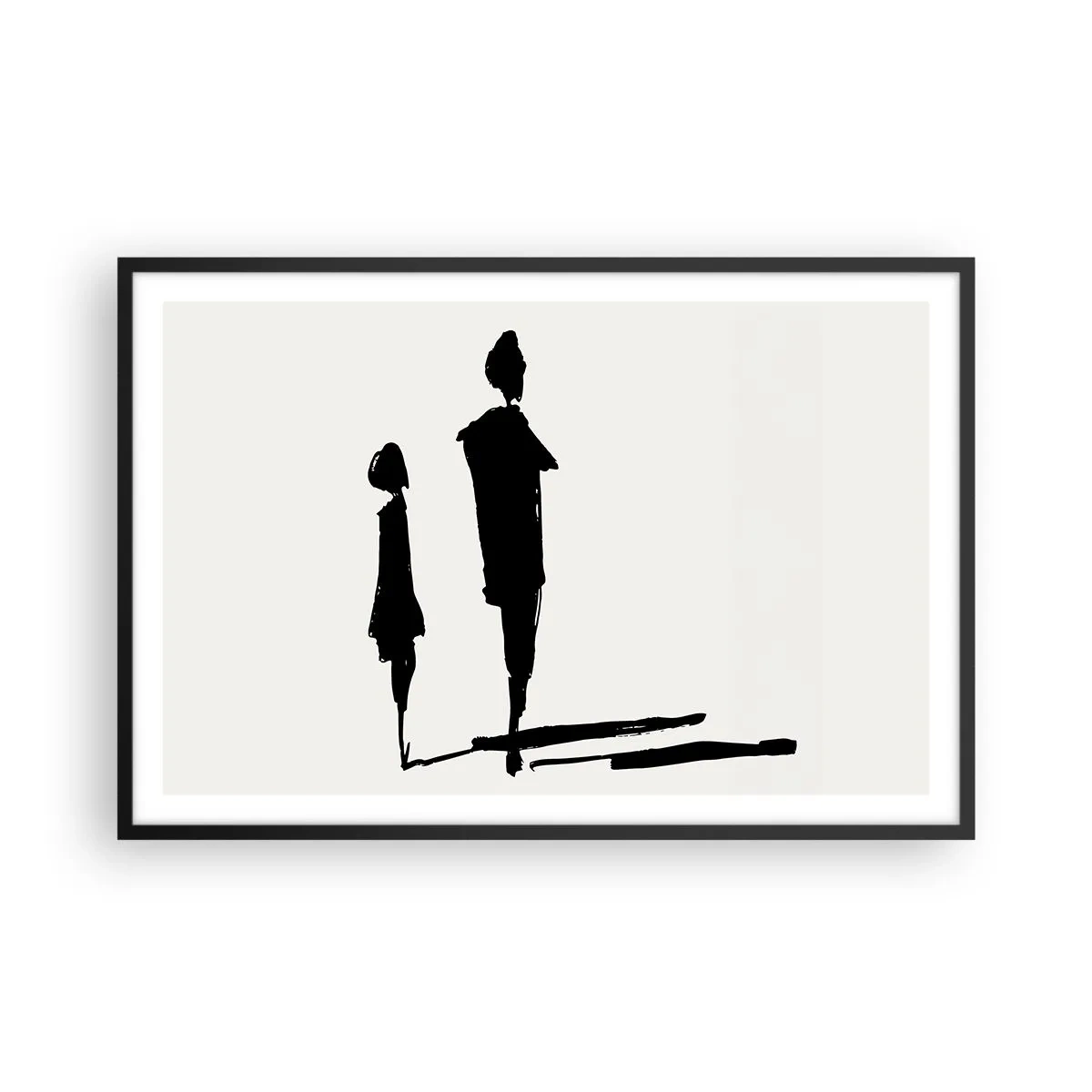 Affisch i svart ram - Säkert tillsammans? - 91x61 cm