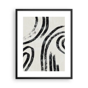 Affisch i svart ram - Halvstoppad - 40x50 cm