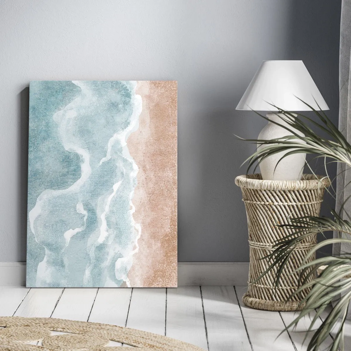 Canvastavla - Bild på duk - Abstraktion i moln - 80x120 cm